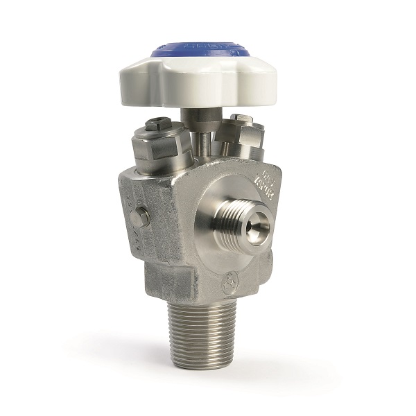 Dual port high pressure UHP cylinder valve - D349